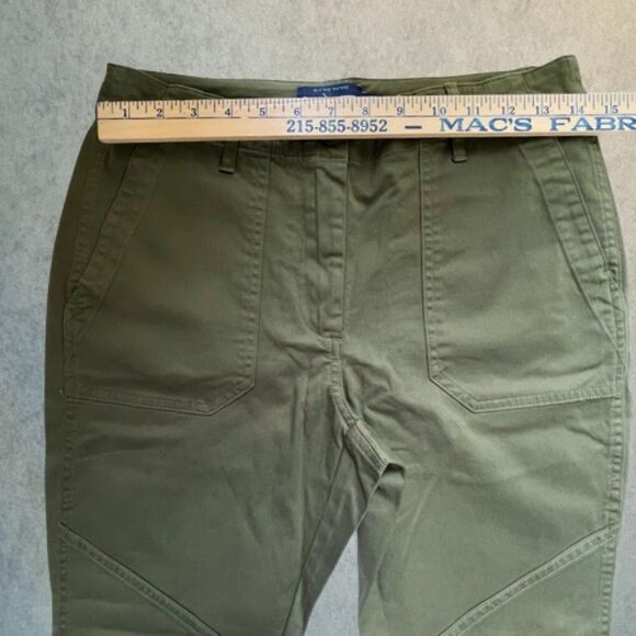 Guideboat Womens Pants Size 27 Green Mid Rise Tapered Leg Ankle Zip Casual Pants - Picture 9 of 13